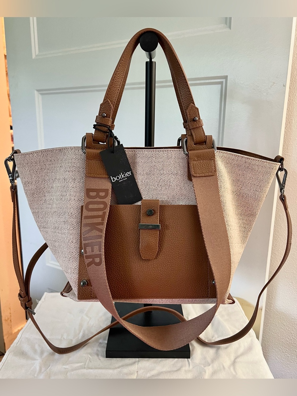 Botkier Warren Bite Size Linen Satchel Tote